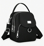 Women's Fashion Oxford Cloth Crossbody Bag, Solid Color Casual Shoulder Messenger Bag, Zipper Closure, Polyester Lining, Versatile Daily Accessory, Perfect Underarm Bag, Backpack, Large Capacity , Beach