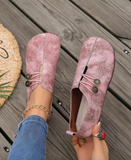 New European & American Imported Soft-Bottom Flat Heel Loafer Shoes, Comfortable & Versatile Slip-On Casual Granny Shoes For Moms