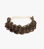 14 Inch Black Brown Blonde Multicolor Synthetic Hair Braided Headband Classic Chunky Wide Plaited Braids Elastic Stretch Hairpiece Women Beauty Accessory