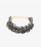 14 Inch Black Brown Blonde Multicolor Synthetic Hair Braided Headband Classic Chunky Wide Plaited Braids Elastic Stretch Hairpiece Women Beauty Accessory
