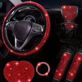 7pcs Car Steering Wheel Cover, Gear Shift Knob Cover, Shoulder Pad, Cup Holder, Ignition Ring Decorative Accessories,Purple Car Accesaories
