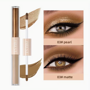 Double End Glitter Matte Eye Shadow Stick Pencil Eyeshadow Makeup Waterproof Bicolor Shimmer Cosmetics Beauty Makeup Tool