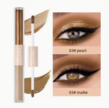 Double End Glitter Matte Eye Shadow Stick Pencil Eyeshadow Makeup Waterproof Bicolor Shimmer Cosmetics Beauty Makeup Tool