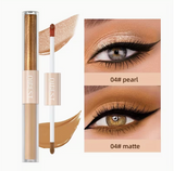 Double End Glitter Matte Eye Shadow Stick Pencil Eyeshadow Makeup Waterproof Bicolor Shimmer Cosmetics Beauty Makeup Tool