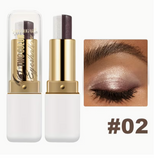 Double Color Eyeshadow Stick Waterproof Sweatproof Stainproof Long-Lasting Makeup
