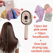 12-Piece 2-in-1 USB Rechargeable Steam Brush Set
