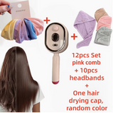 12-Piece 2-in-1 USB Rechargeable Steam Brush Set