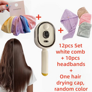 12-Piece 2-in-1 USB Rechargeable Steam Brush Set