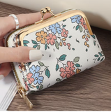Women's Large Capacity Zippered Wallet & Card Holder