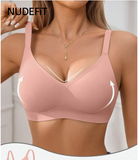1pc Women's Minimalist Comfortable Seamless Jelly Gel Wireless Bra With Removable Pads