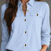 New Arrival Women's Fashion Shirt With Pockets And Buttons, All Season