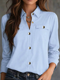 New Arrival Women's Fashion Shirt With Pockets And Buttons, All Season