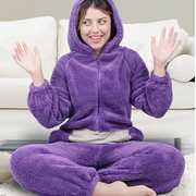 Unisex 1pc Halloween Cartoon Plush Onesie, Party Holiday Costume, Animal-Shaped Loungewear, Home Sleep Party Outfit
