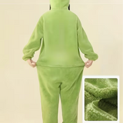 Unisex 1pc Halloween Cartoon Plush Onesie, Party Holiday Costume, Animal-Shaped Loungewear, Home Sleep Party Outfit