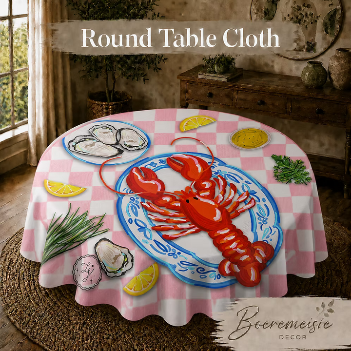 Round Table Cloth Seafood 1