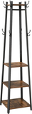 Coat Rack with 3 Shelves Stand with Hooks for Bags