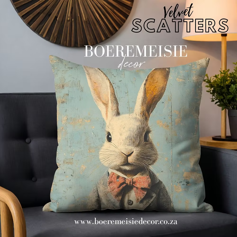 Vintage Bow Bunny