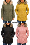 Women's Jacket with Fluffy Hood