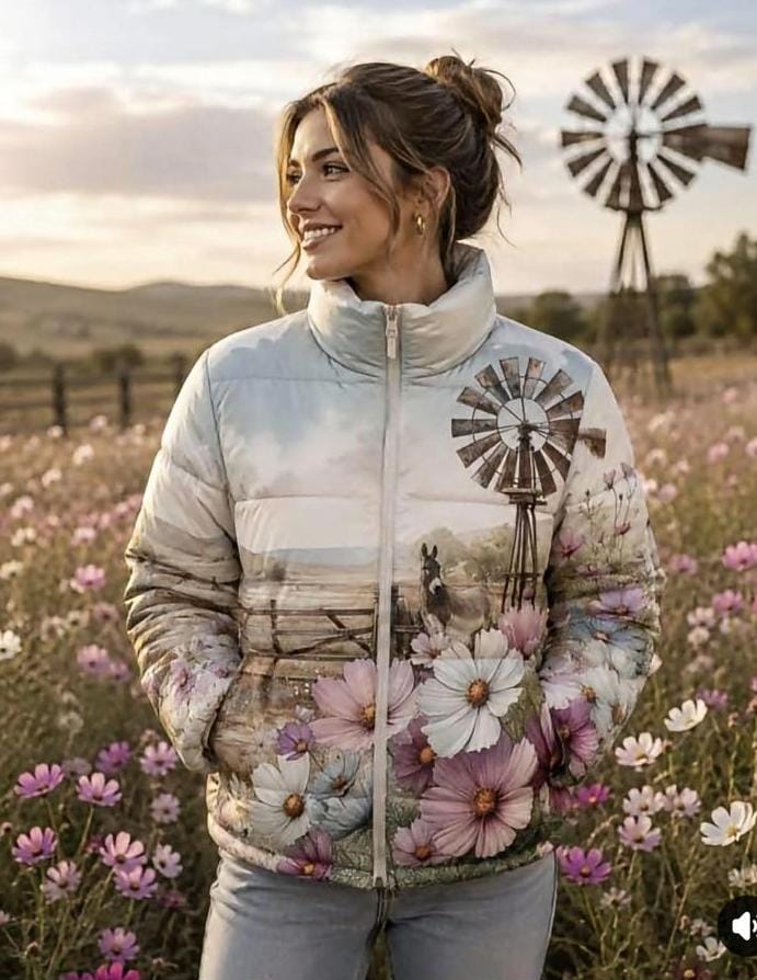 Donkey & Windmill Puffer Jacket