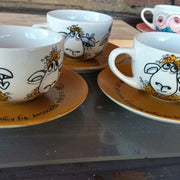 Printed Tea Cup & Saucer Set