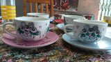 Printed Tea Cup & Saucer Set