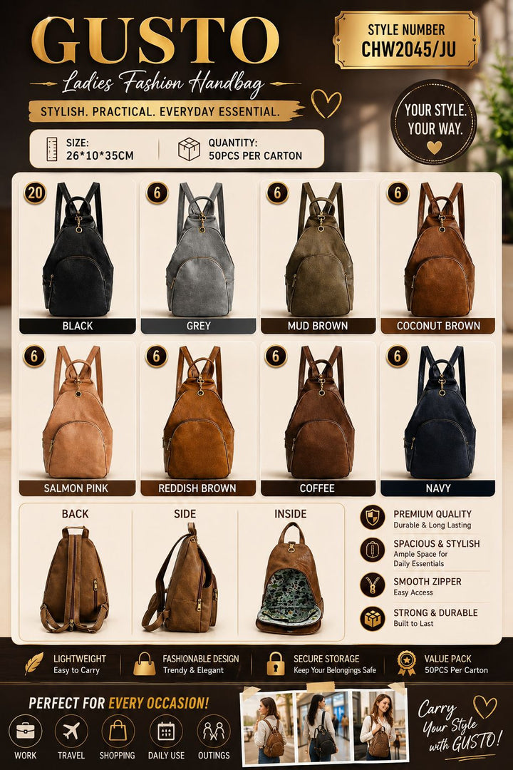Ladies Fashion Backpack / Handbag
