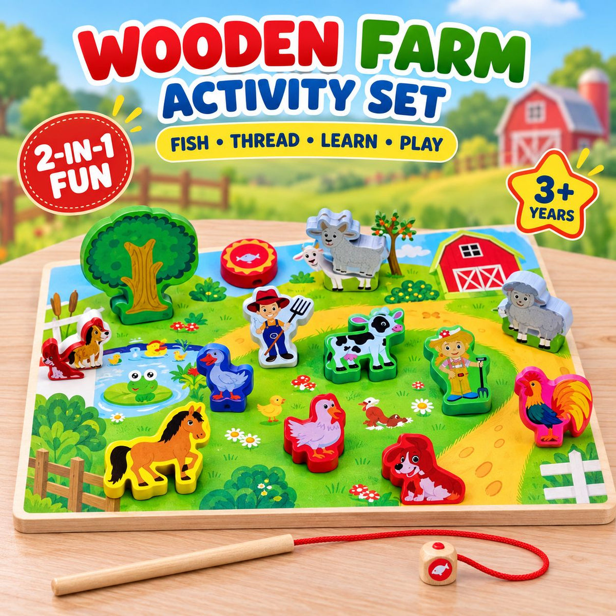 Wooden Beading Game