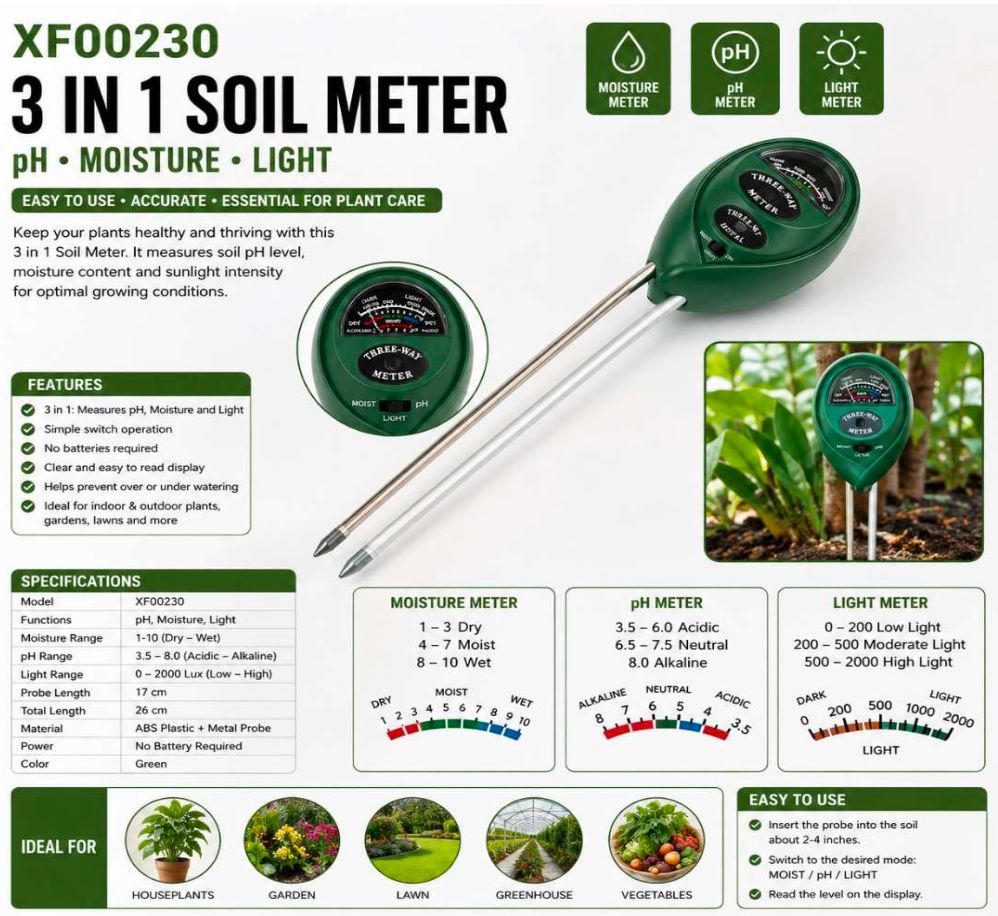 3-in-1 Soil Meter