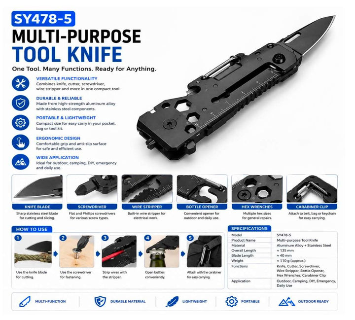 Multipurpose Tool Knife SY47-5