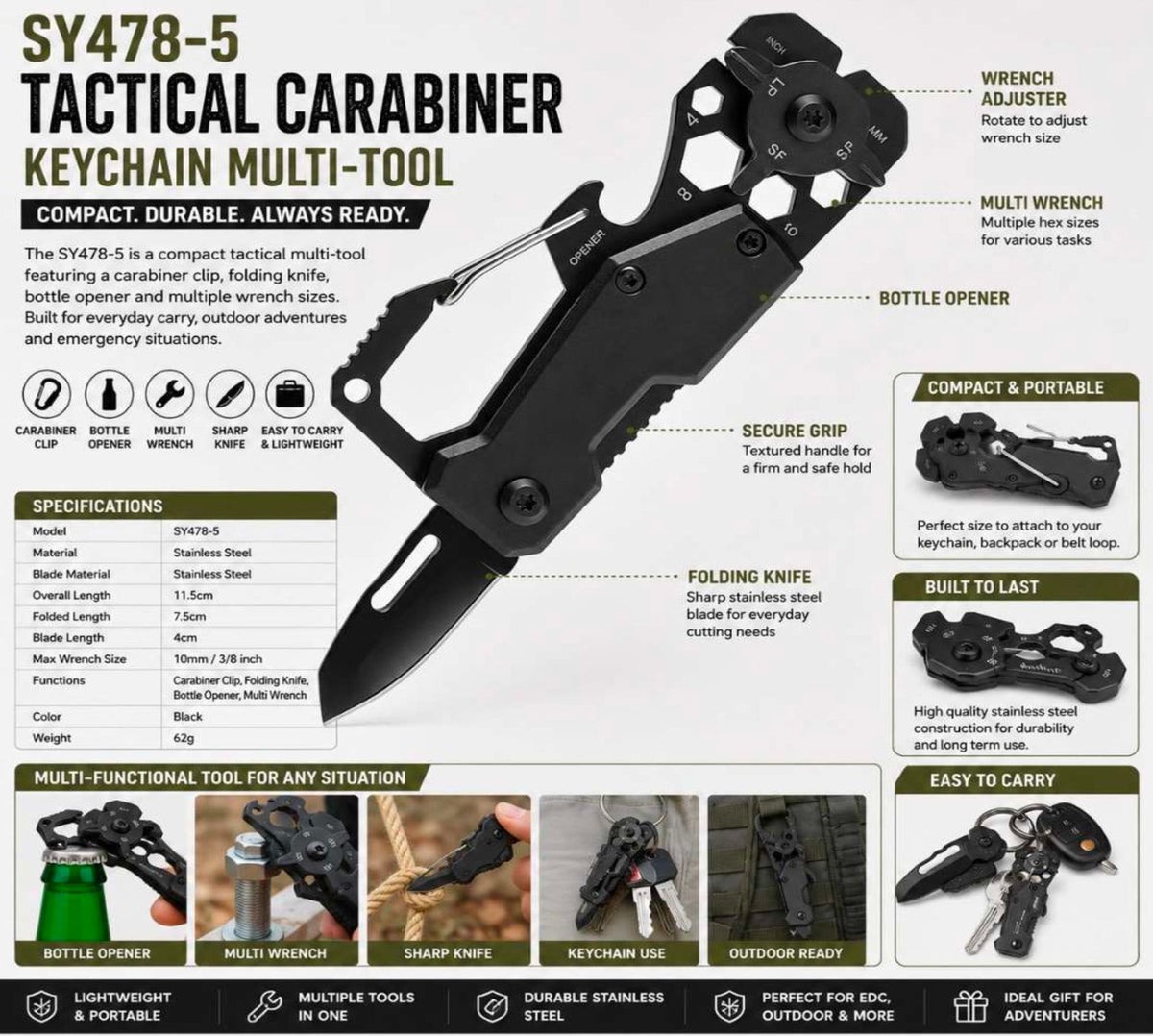 Tactical Carabiner SY487-5