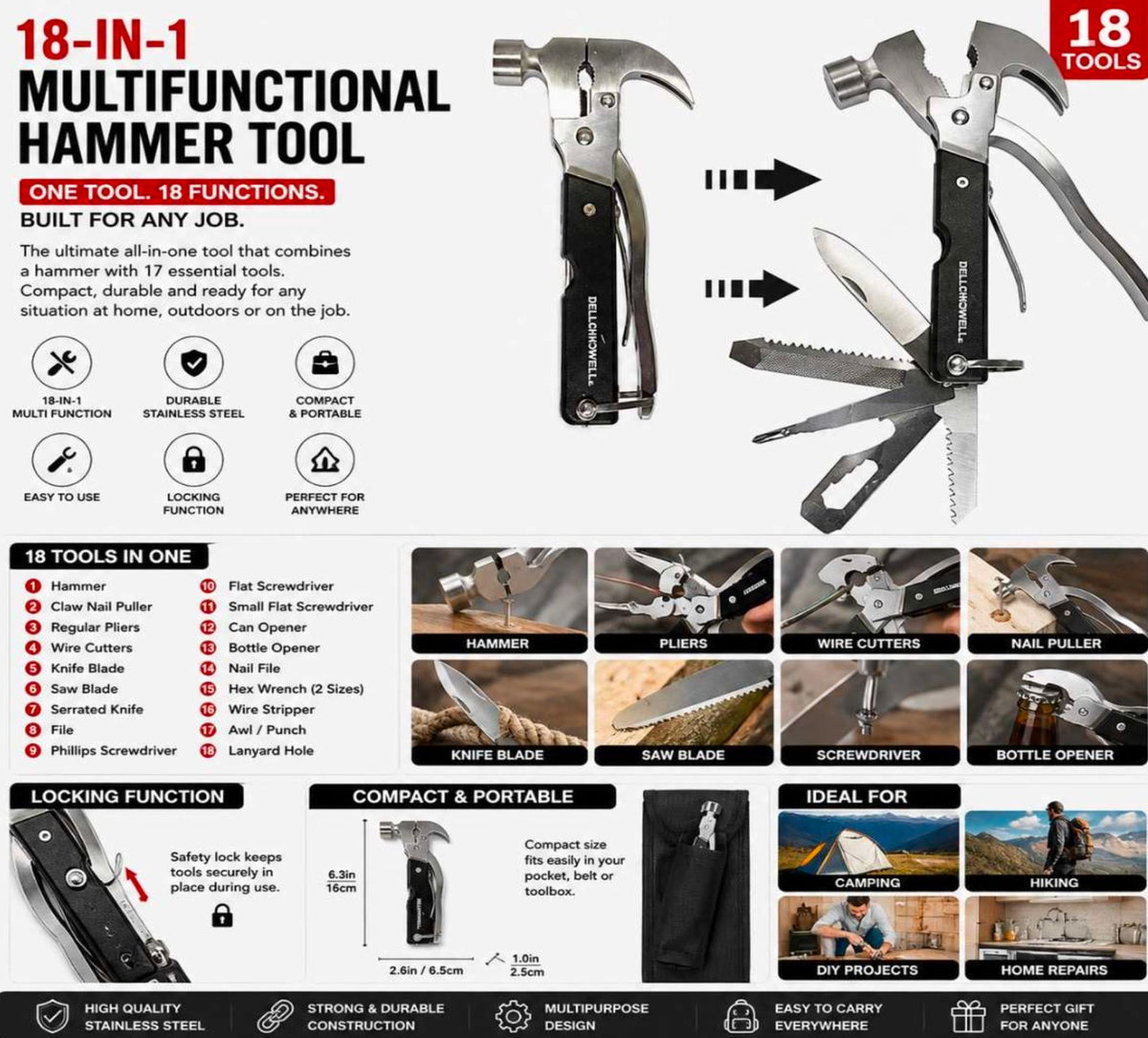 18-in-1 Hammer Tool