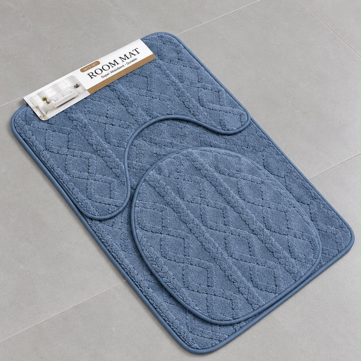 3-Piece Luxury Bathroom Mat Set