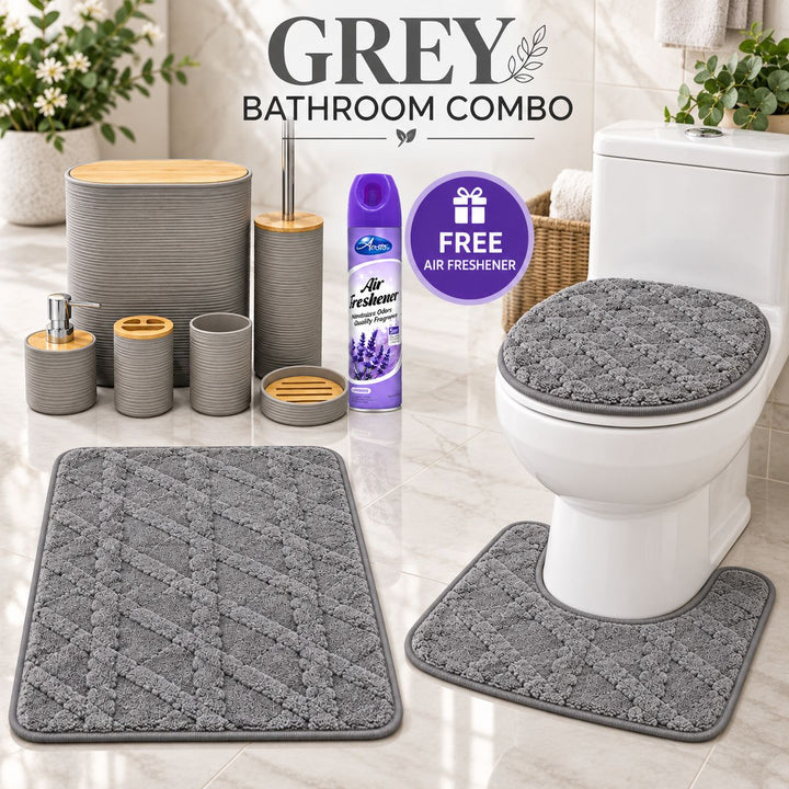 9PC Bathroom Set + FREE Air Freshener