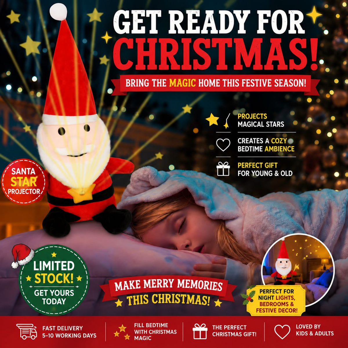 Santa Starbellies - Set of 6