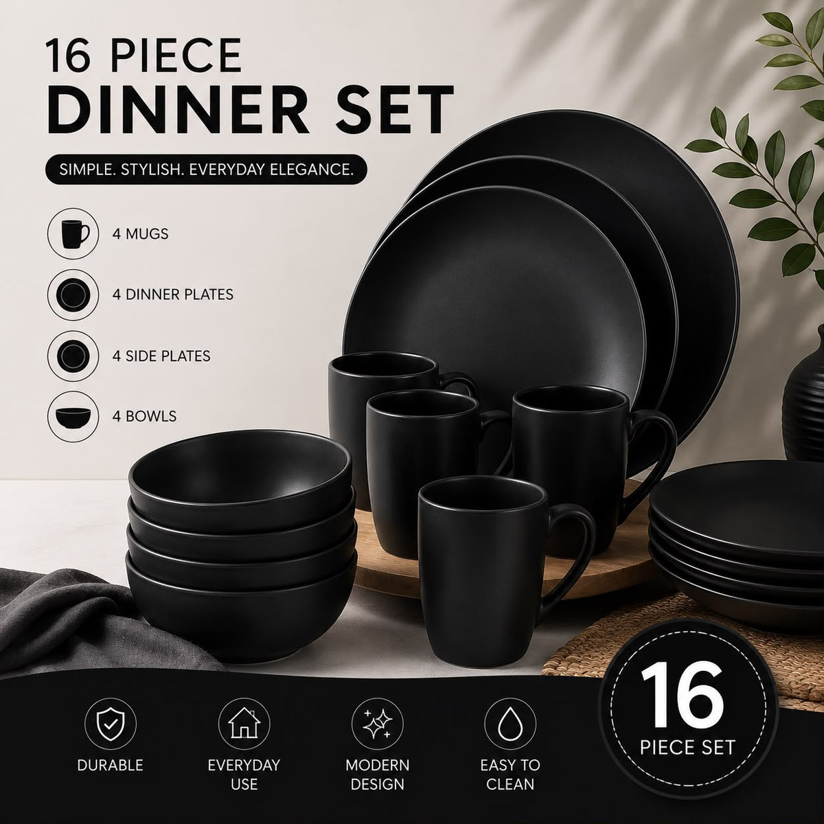 16PC Dinner Set