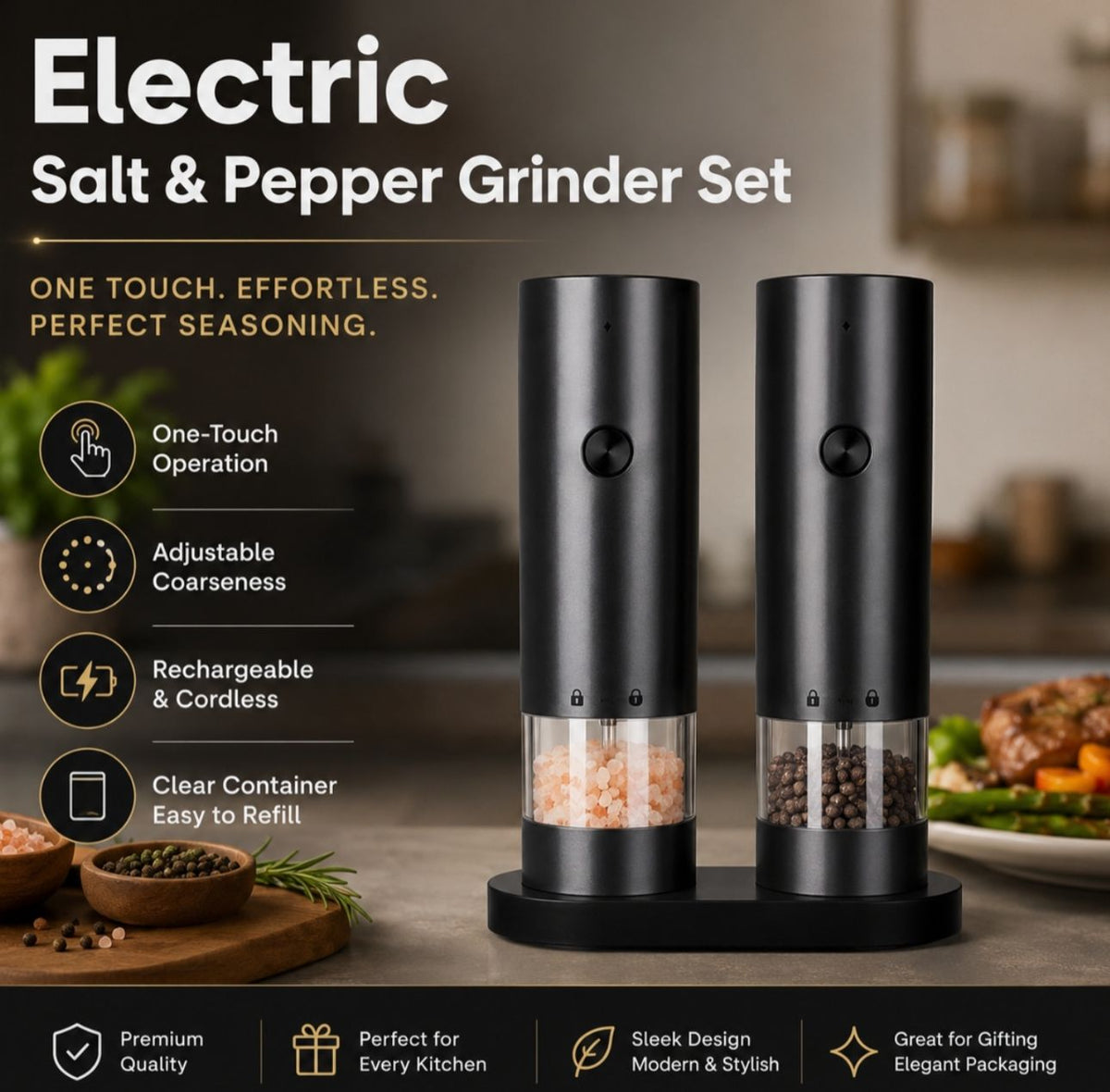 Salt & Pepper Grinder Set