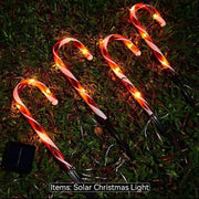 5PC Solar Candy Cane Lights