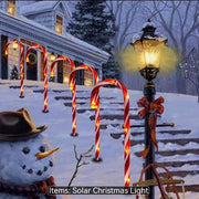 5PC Solar Candy Cane Lights