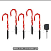 5PC Solar Candy Cane Lights