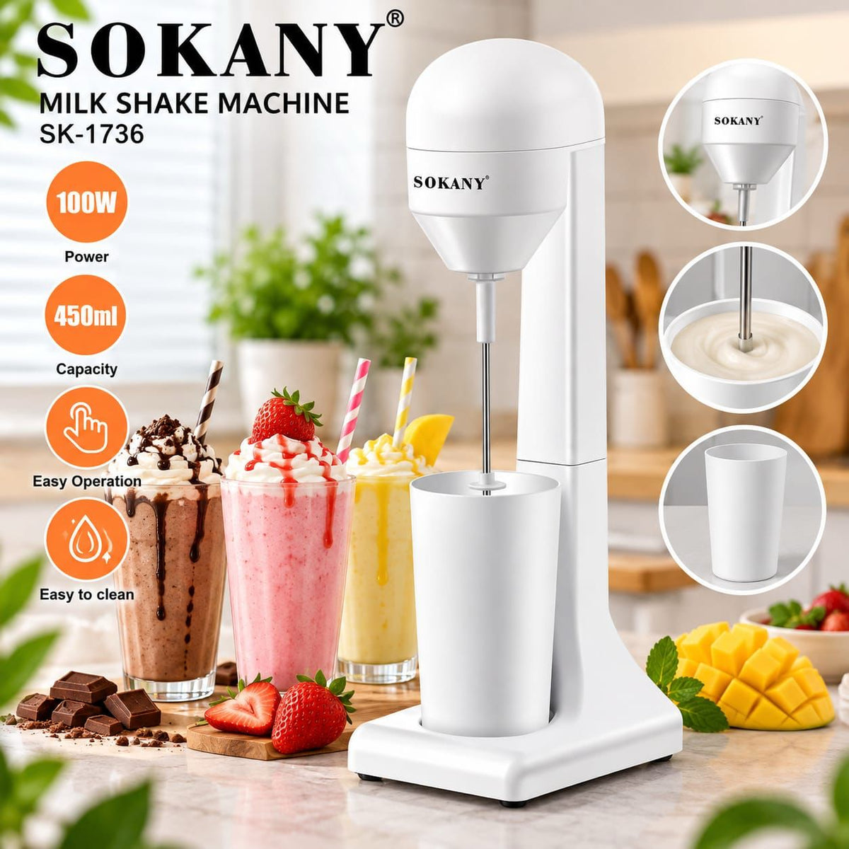 Sokany Milkshake Maker