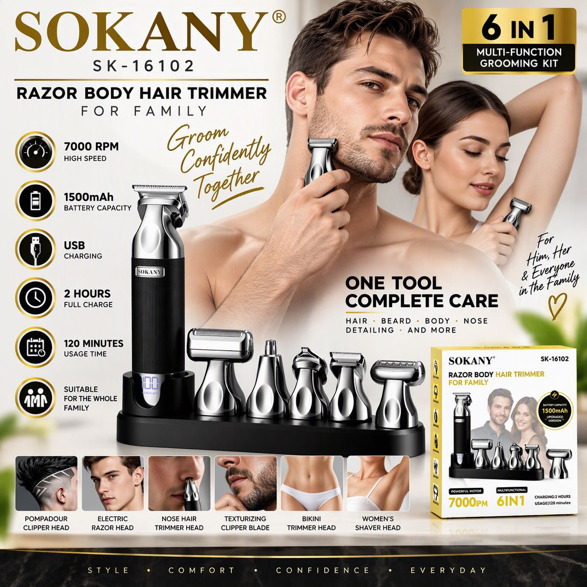 6-in-1 Grooming Kit