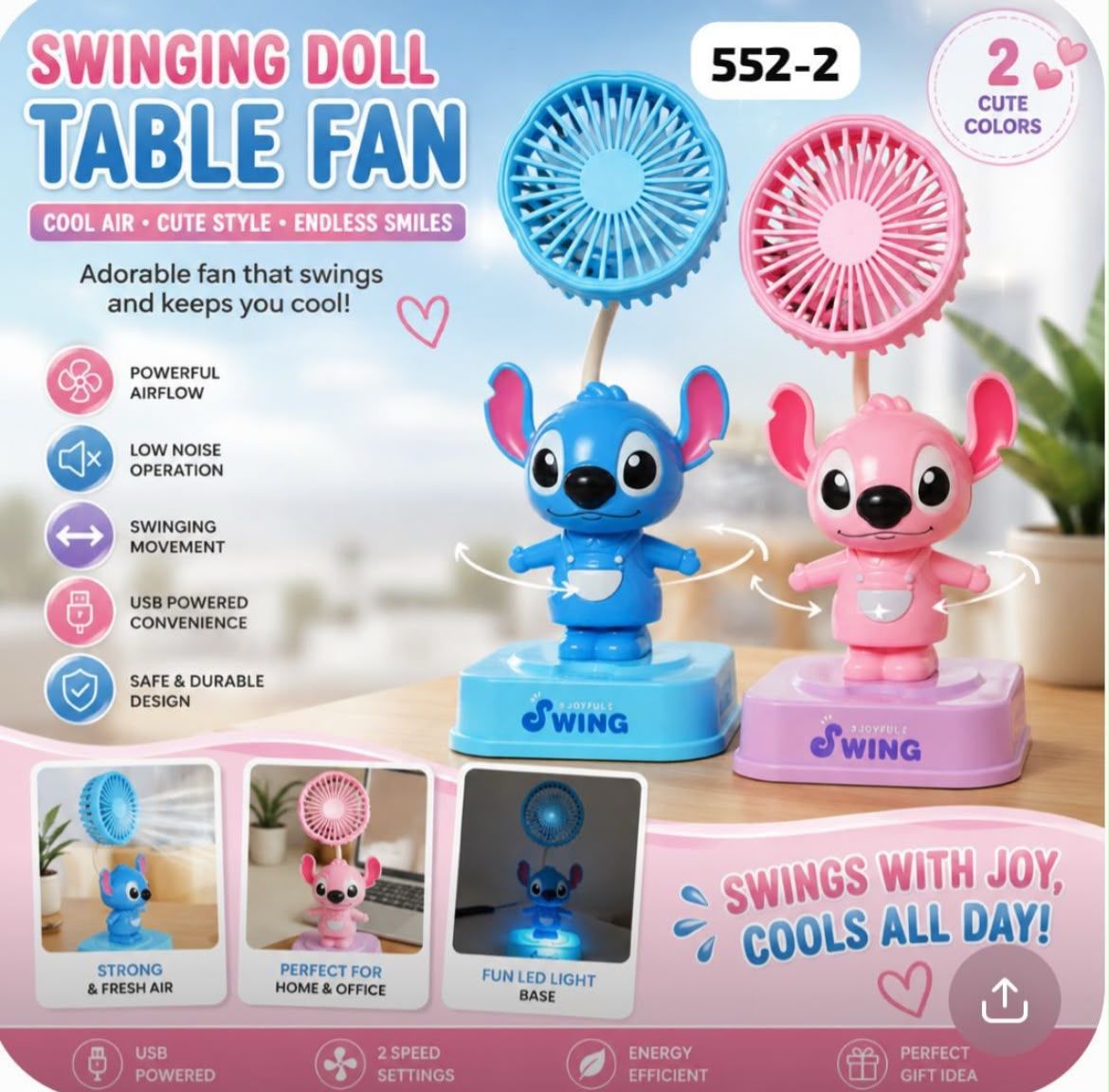 Stitch Desk Fans