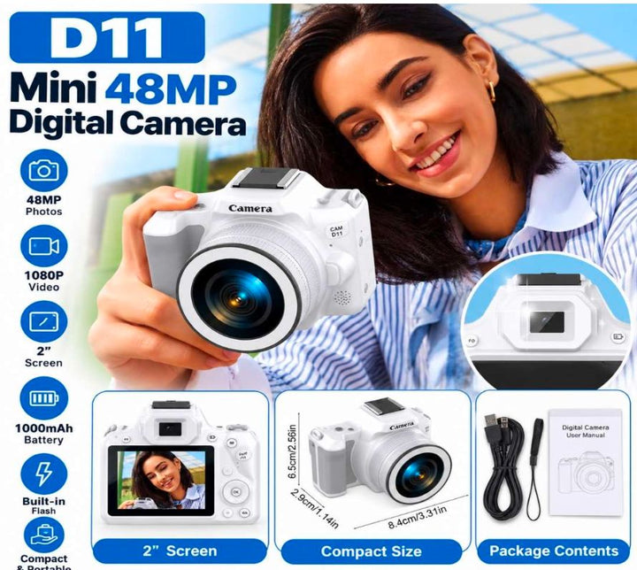 Mini 48MP Digital Camera - 2 Inch Screen