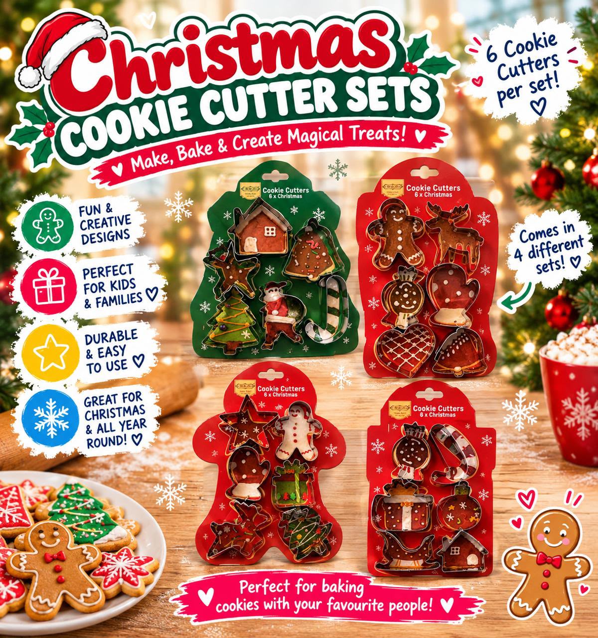 Christmas Cookie Cutter Sets