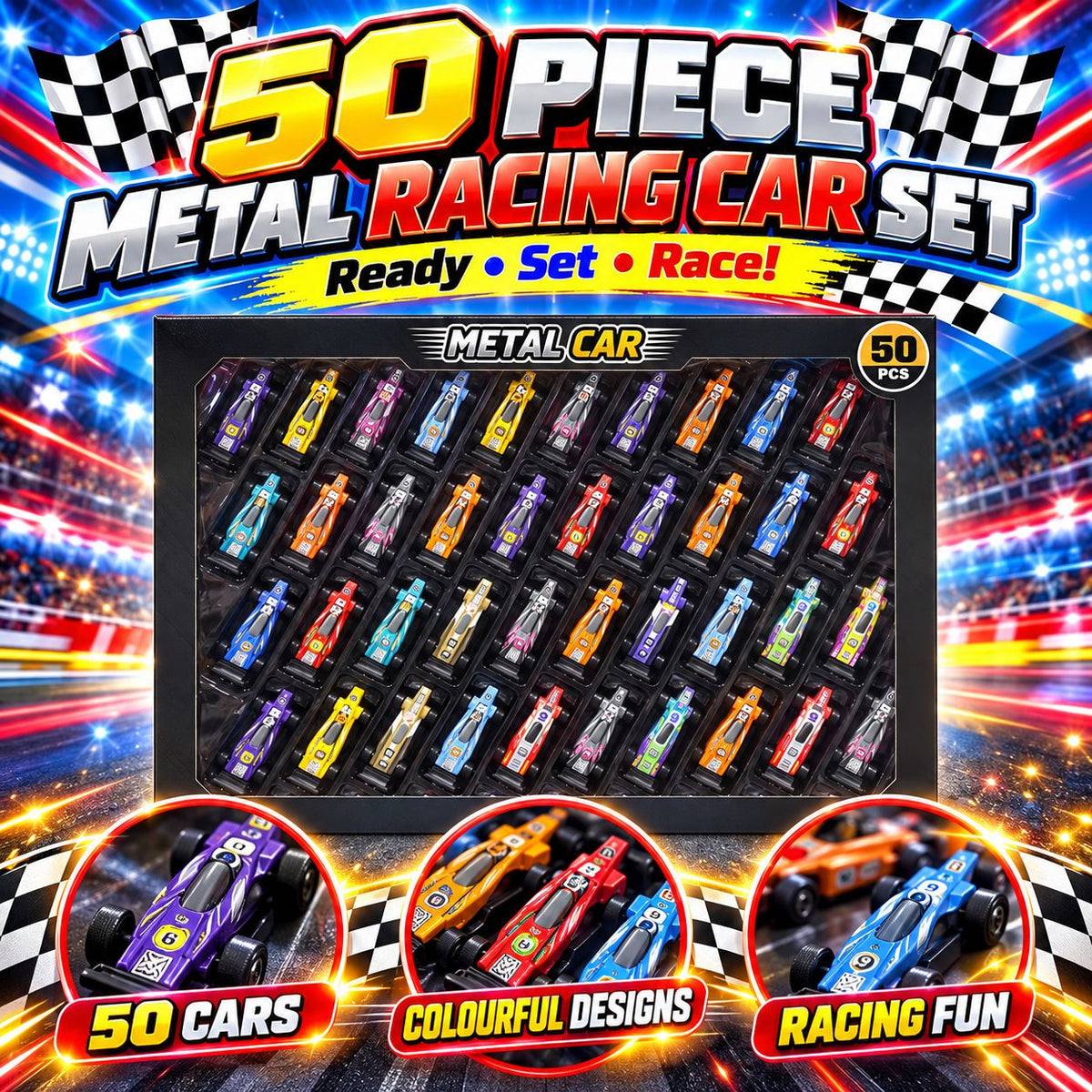 50PC Racing Car Set