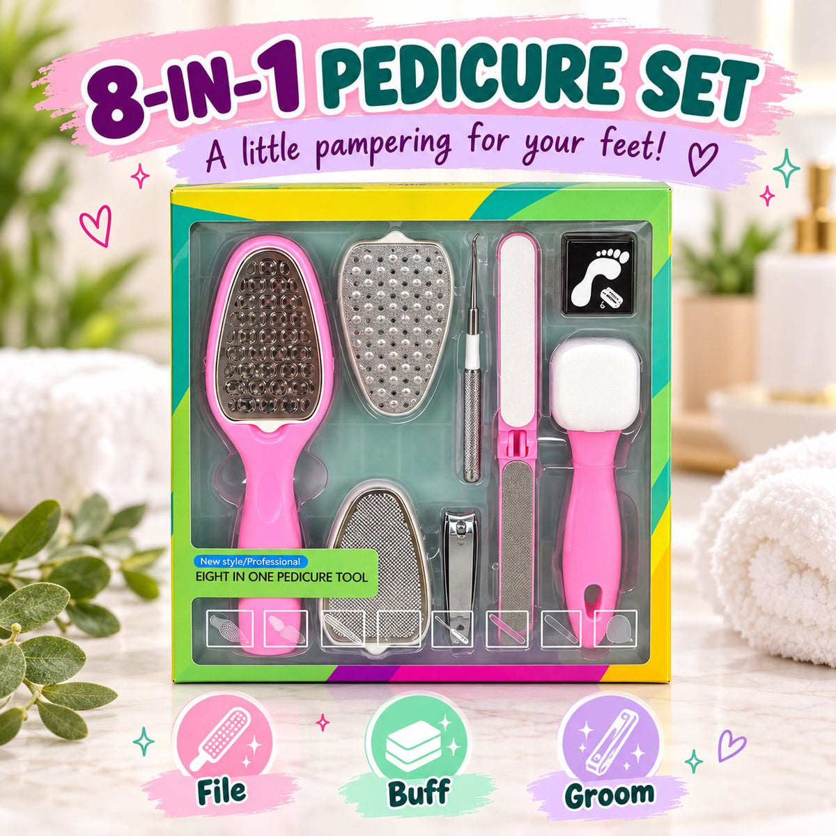 8-in-1 Pedicure Set