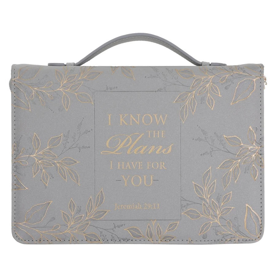 I Know the Plans I Have for You Bible Bag - Grey