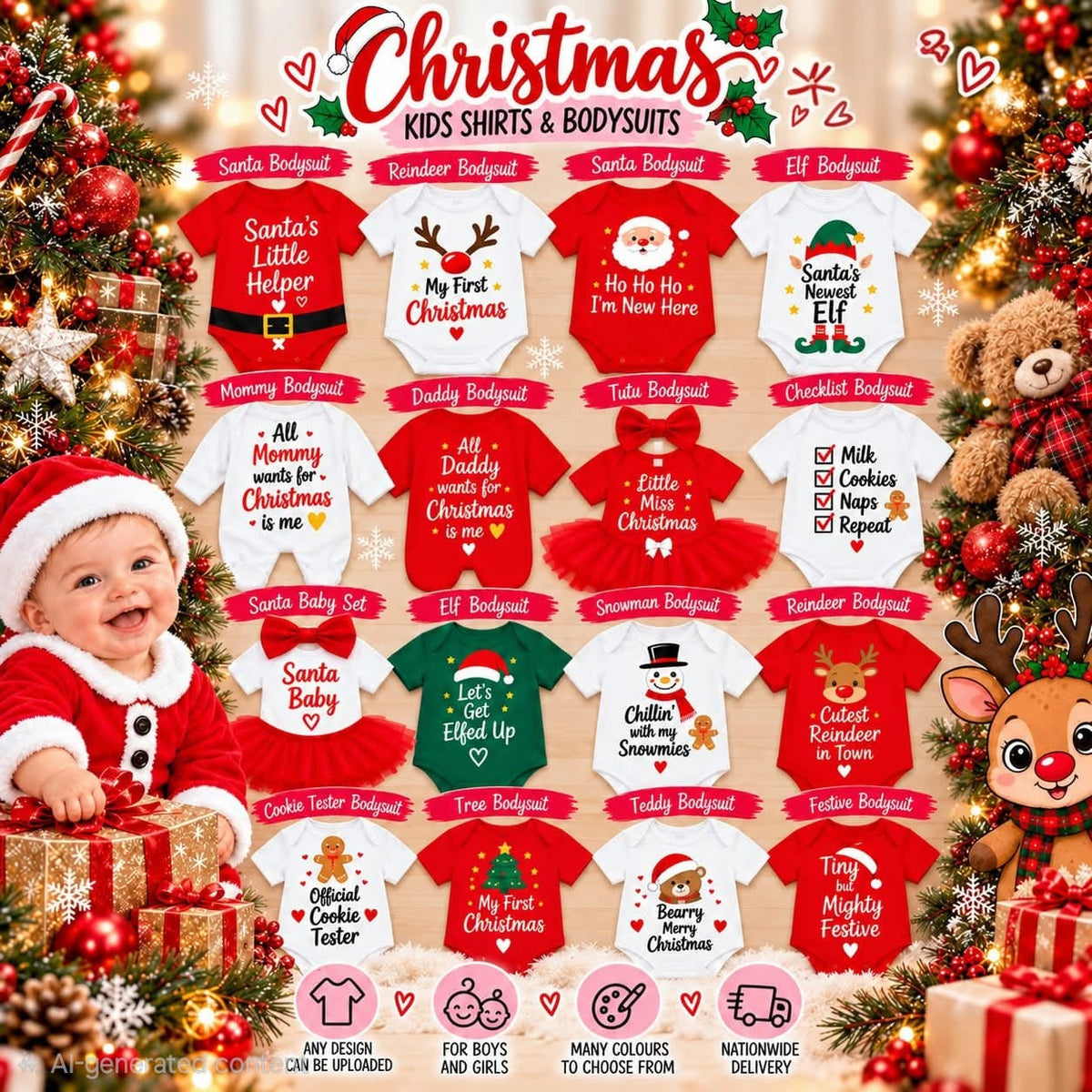 Christmas Baby Grows & Kids' Shirts