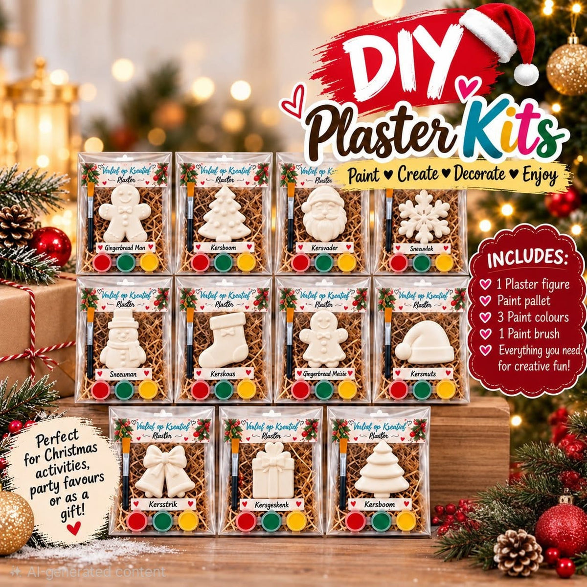 DIY Christmas Plaster Painting Kit