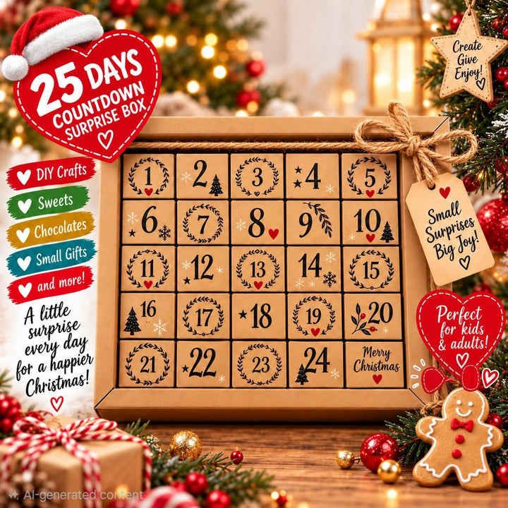 25-Day Christmas Countdown Surprise Box